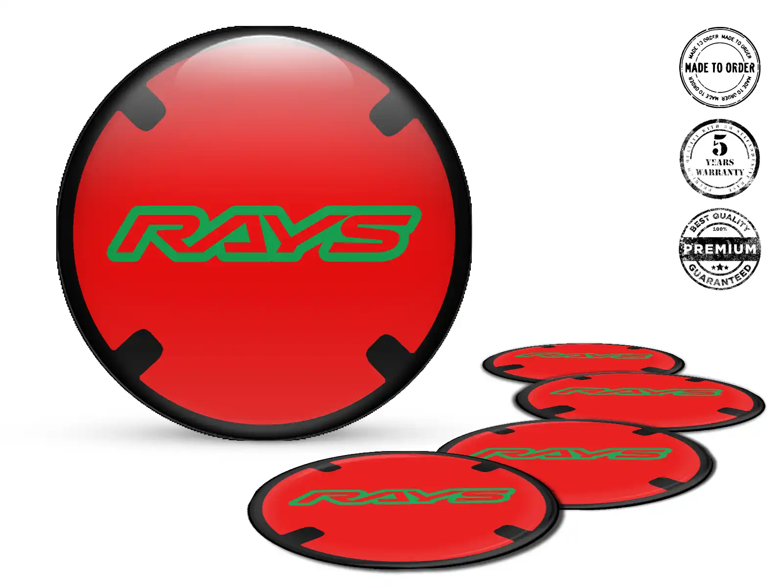 Rays Design Adesivi Coprimozzo Resina Etichette